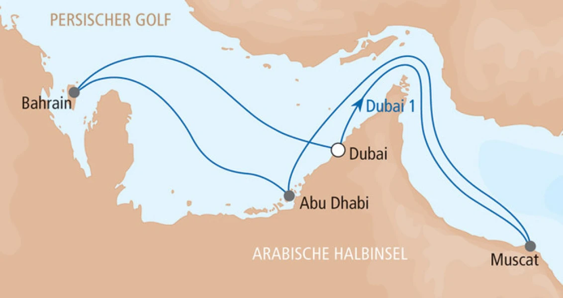 Kreuzfahrt im Persischen Golf mit AIDA DivaNo-Title